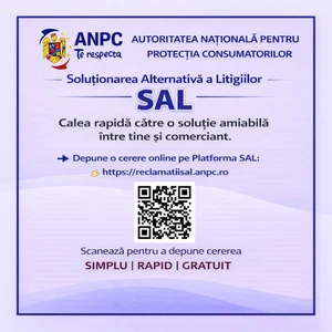 ANPC · Soluționarea Alternativă a Litigiilor (SAL) - depune o cerere pe reclamatiisal.anpc.ro