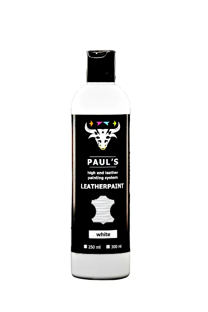 Vopsea pentru piele pigment alb Paul's Leather Paint 300ML, imagine produs