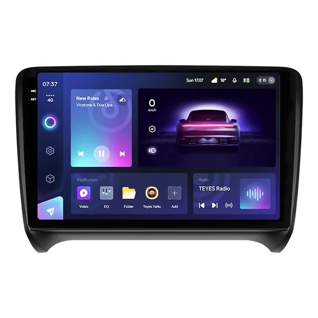 Navigatie Auto Teyes CC3 2K 360° Audi TT 8J 2006-2014 6+128GB 9.5" QLED Octa-core 2Ghz, Android 4G Bluetooth 5.1 DSP, imagine produs