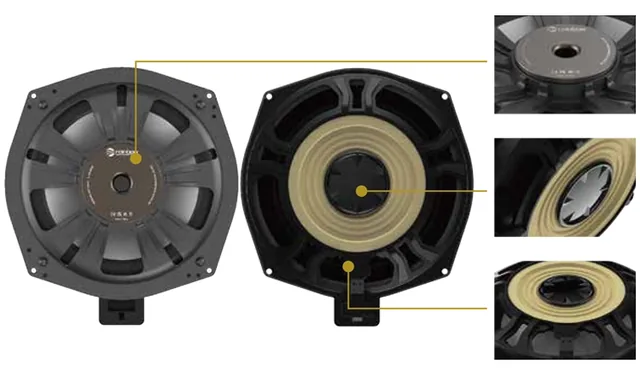Subwoofer Auto Rainbow IL-W8 BMW, 4 OHM, 80W RMS, 2 buc, imagine produs