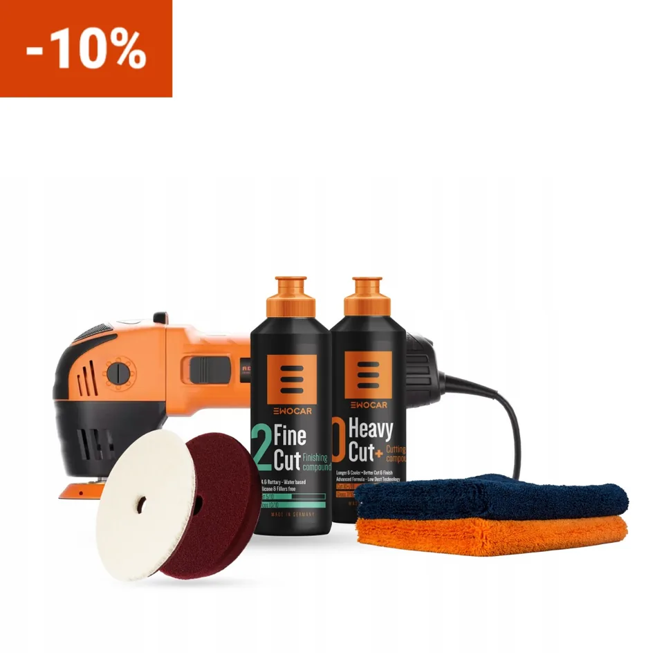 Kit economy starter polish, 2 step polish EWOCAR, DA ADBL, 75mm, imagine produs