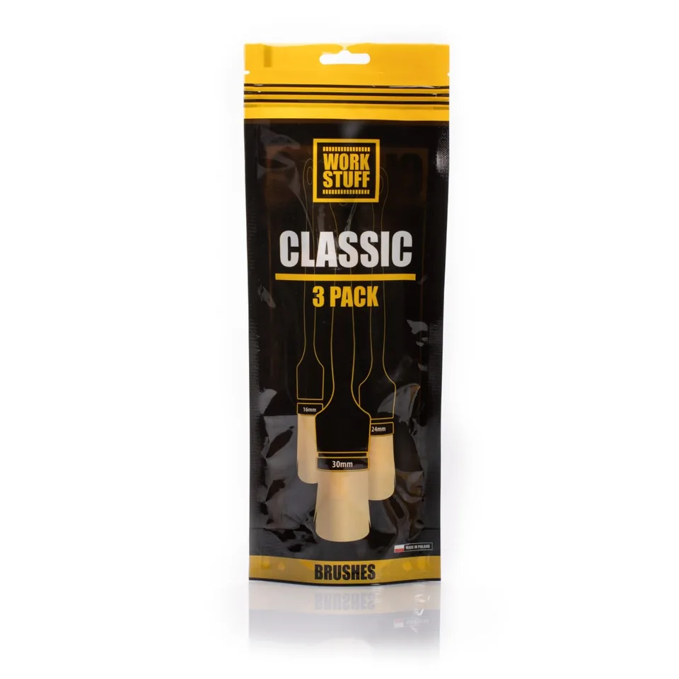 Set pensule detailing rotunde Work Stuff DETAILING BRUSH Classic 3 PACK, imagine produs