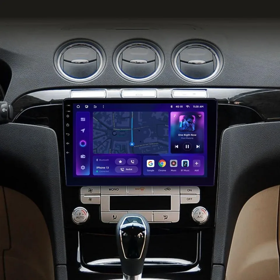 Navigatie Auto MOSS M3 Ford S-MAX 2006-2015 4+32GB 9" QLED Octa-core 2Ghz, Android 4G Bluetooth 5.1 DSP - Varianta B, imagine produs