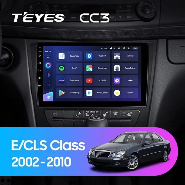 Navigatie Auto Teyes CC3L Mercedes-Benz E Class W211 2002-2009 4+32GB 9" IPS Octa-core 1.6Ghz Android 4G Bluetooth 5.1 DSP, imagine produs