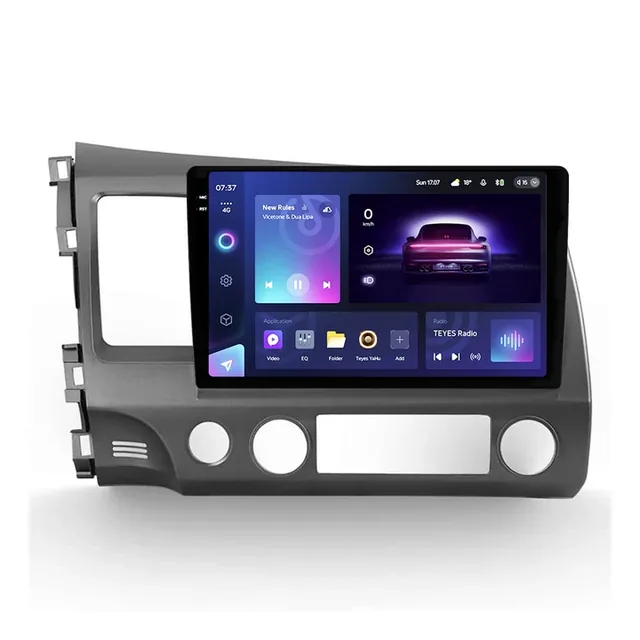 Navigatie Auto Teyes CC3 2K 360° Honda Civic 8 2005-2012 6+128GB 10.36" QLED Octa-core 2Ghz, Android 4G Bluetooth 5.1 DSP, imagine produs