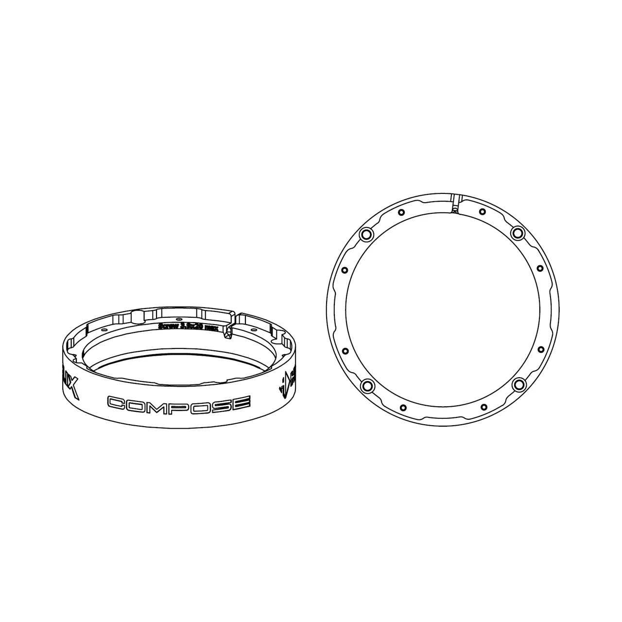 HELIX CFMK165 VW.1 (FDM) - Adaptoare FlexMount165 pentru difuzoare 165mm, imagine produs