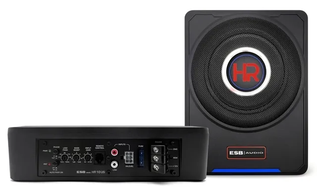 Subwoofer auto activ ESB HR 10 US, 130W RMS, imagine produs