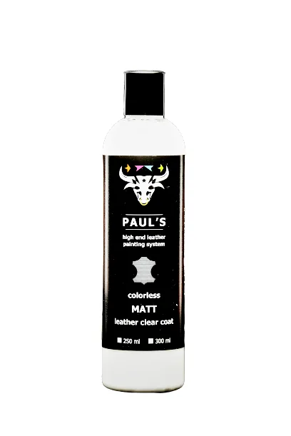Lac mat pentru vopsit piele Paul's Clear Coat Matt 300ml, imagine produs