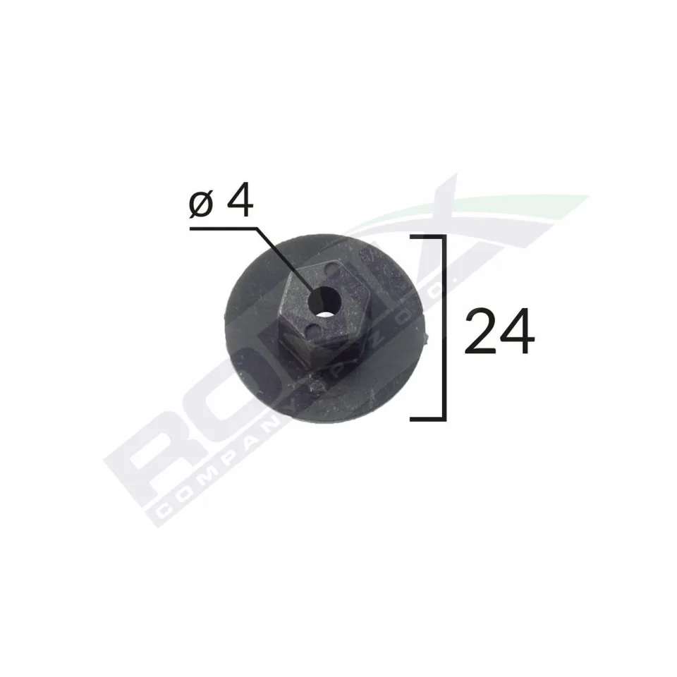 Piulita Multiple Utilizari Pentru Bmw/Citroen/Mercedes/Vw/Seat 4X24Mm - Negru Set 10 Buc, imagine produs