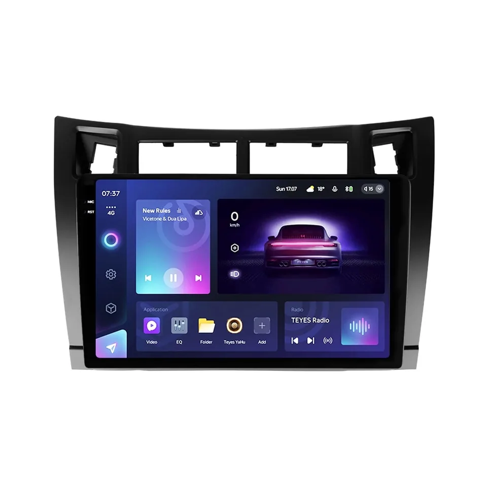 Navigatie Auto Teyes CC3 2K 360° Toyota Yaris 2005-2012 6+128GB 9.5" QLED Octa-core 2Ghz, Android 4G Bluetooth 5.1 DSP, imagine produs