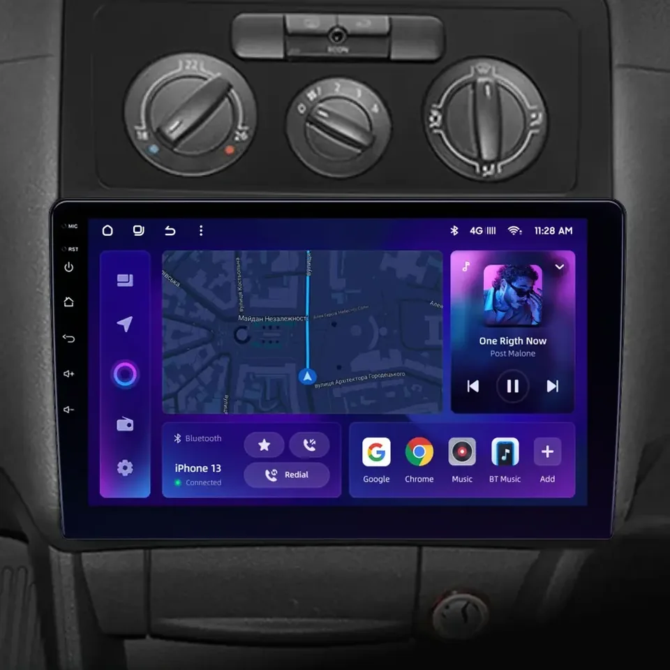 Navigatie Auto MOSS M2 Volkswagen Caddy 3 2004-2010 4+64GB 10" IPS Octa-core 1.6Ghz, Android 4G Bluetooth 5.1 DSP, imagine produs
