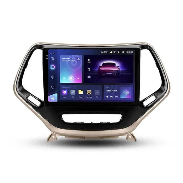 Navigatie Auto Teyes CC3 2K 360° Jeep Cherokee 5 2015-2018 6+128GB 10.36" QLED Octa-core 2Ghz, Android 4G Bluetooth 5.1 DSP, imagine produs