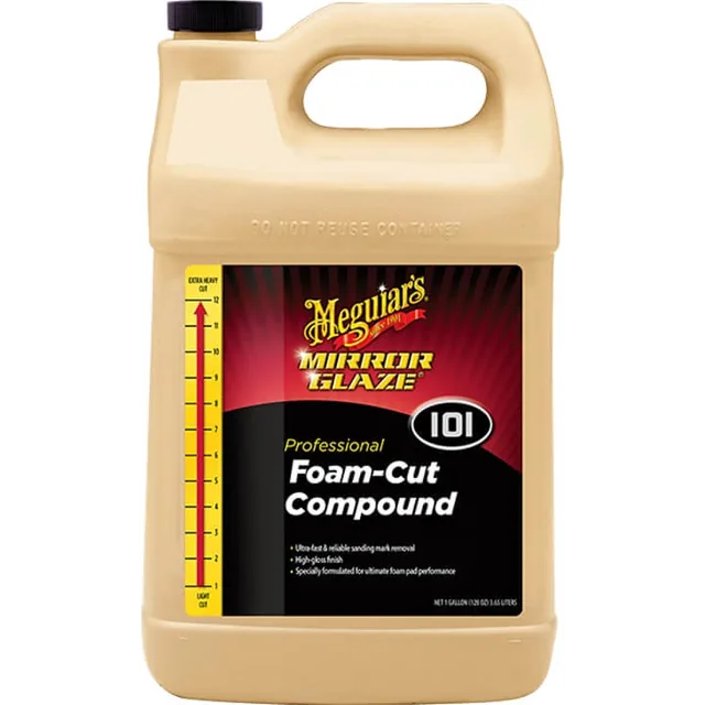 Pasta polish abraziv Mirror Glaze Foam Cut Compound Meguiar's, 3.78L, imagine produs