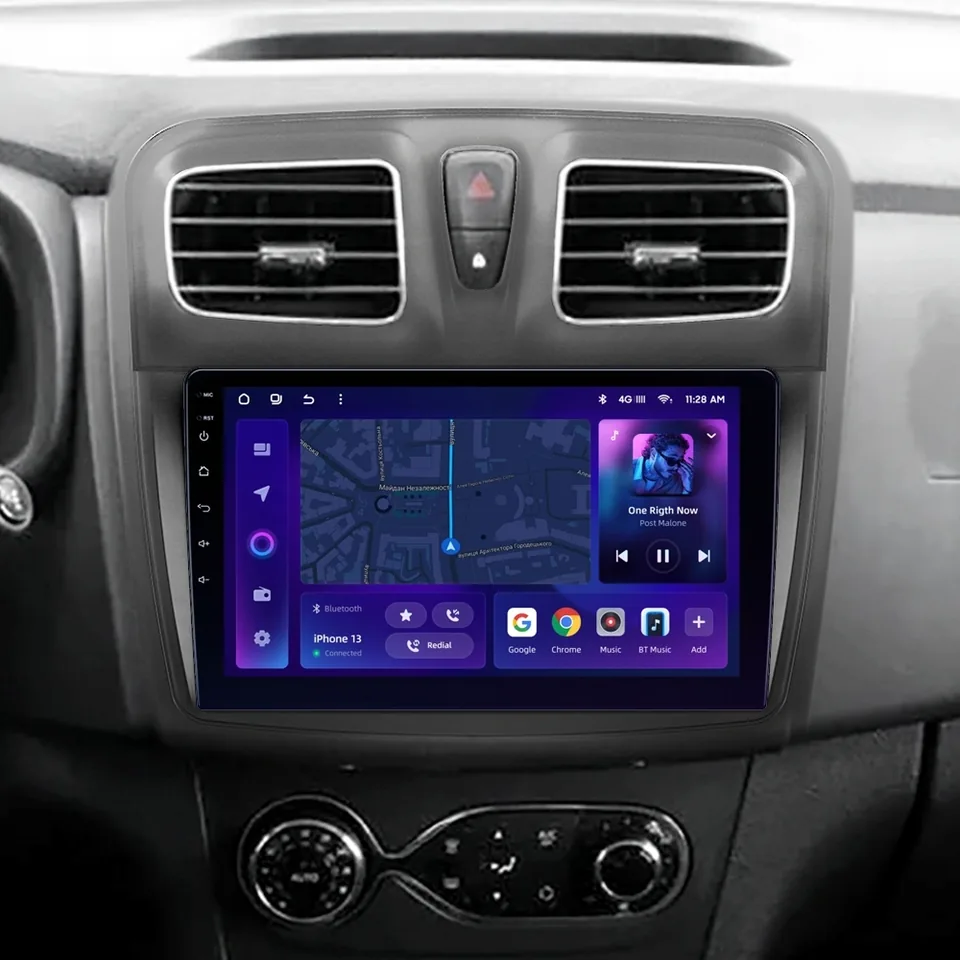 Navigatie Auto MOSS M2 Dacia Logan 2 2016-2020 4+32GB 9" IPS Octa-core 1.6Ghz, Android 4G Bluetooth 5.1 DSP, imagine produs
