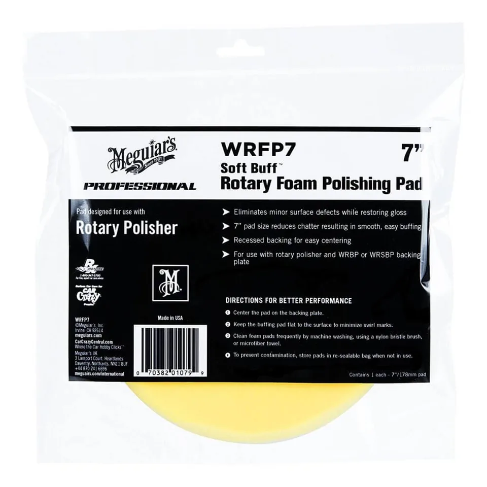 Burete polish moale - Rotary Foam Polishing Pad 7" WRFP7, imagine produs
