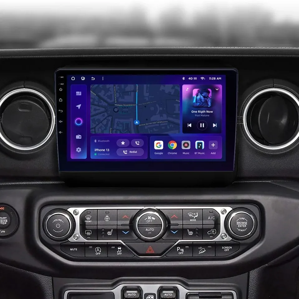 Navigatie Auto MOSS M2 Jeep Wrangler 4 2018-2019 4+64GB 9" IPS Octa-core 1.6Ghz, Android 4G Bluetooth 5.1 DSP, imagine produs