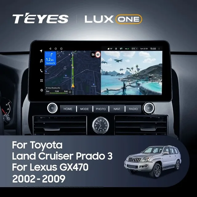 Navigatie Auto Teyes Lux One Lexus GX470 2002-2009 4+32GB 12.3" IPS Octa-core 2Ghz, Android 4G Bluetooth 5.1 DSP, imagine produs