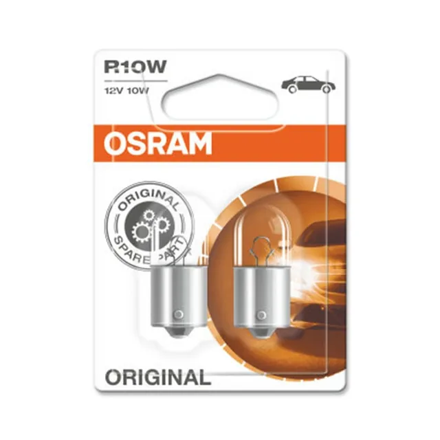 Set 2 Becuri 12V R10W Original Blister Osram, imagine produs