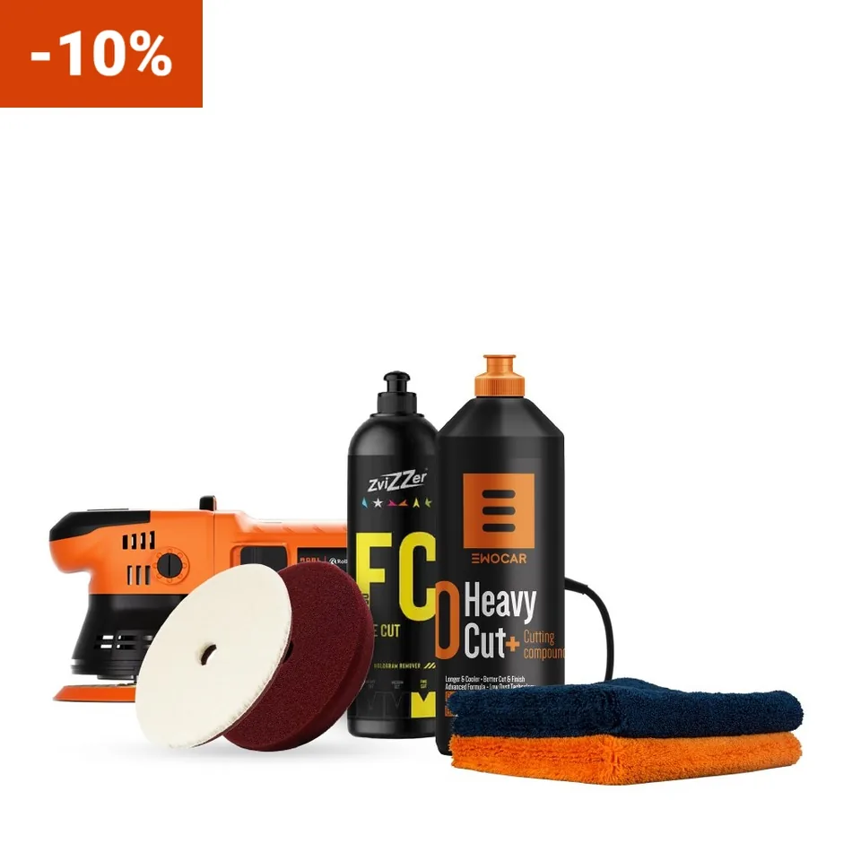Kit Polish 2 Pași ADBL Roller D09125-02 125mm – Heavy Cut + Finish, imagine produs