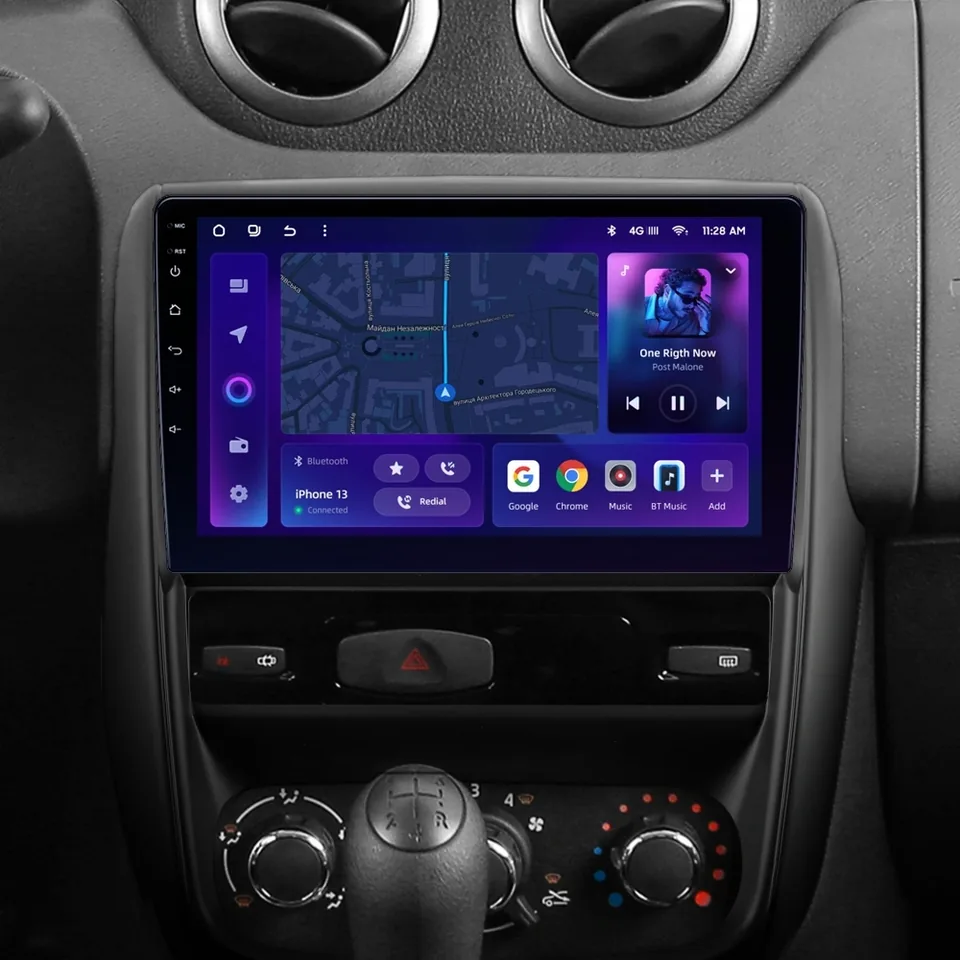 Navigatie Auto MOSS M3 Dacia Duster 1 2010-2013 4+32GB 9" QLED Octa-core 2Ghz, Android 4G Bluetooth 5.1 DSP, imagine produs
