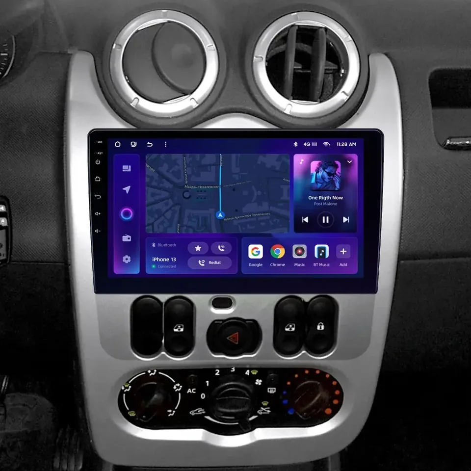Navigatie Auto MOSS M2 Dacia Logan 1 2008-2012 4+64GB 9" IPS Octa-core 1.6Ghz, Android 4G Bluetooth 5.1 DSP, imagine produs