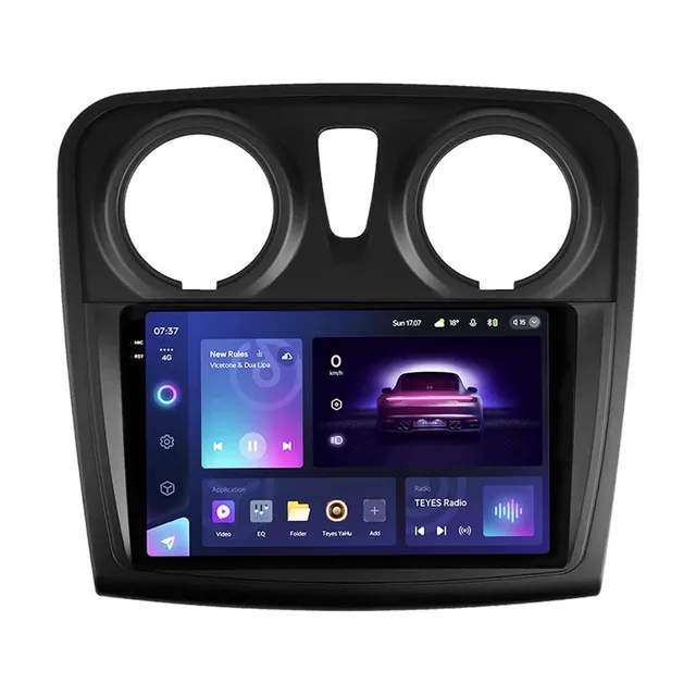 Navigatie Auto Teyes CC3 2K 360 Dacia Logan 2 2012-2016 6+128GB 9.5" QLED Octa-core 2Ghz Android 4G Bluetooth 5.1 DSP, imagine produs