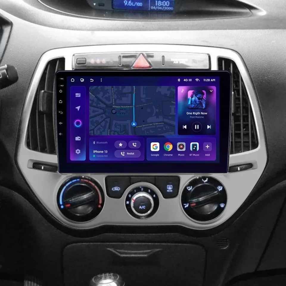 Navigatie Auto MOSS M3 Hyundai i20 2012-2014 4+32GB 9" QLED Octa-core 2Ghz, Android 4G Bluetooth 5.1 DSP, imagine produs