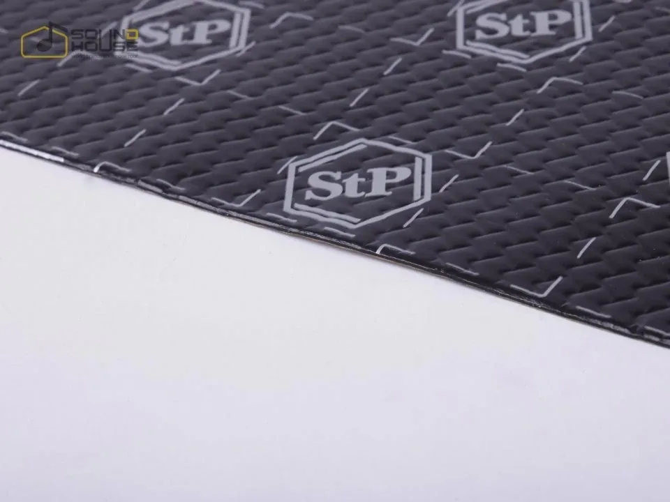 Insonorizant auto Premium STP Black Silver Shop, 1,8mm, 375x265mm, Foaie, imagine produs