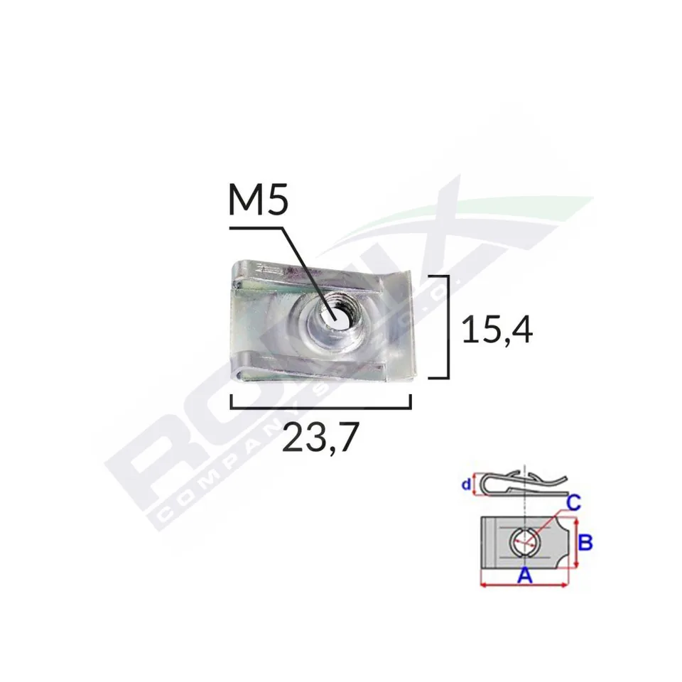 Clips Metalic Fixare Universal Set 10 Buc, imagine produs