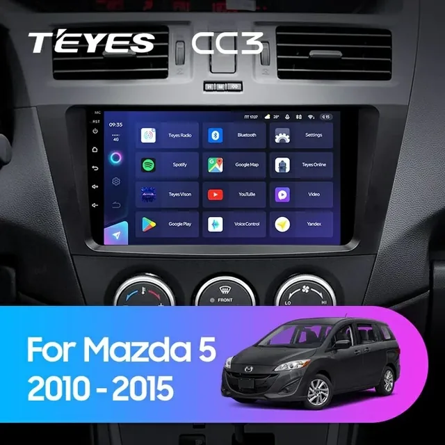Navigatie Auto Teyes CC3 360° Mazda 5 III 2010-2015 6+128GB 9" QLED Octa-core 1.8Ghz, Android 4G Bluetooth 5.1 DSP, imagine produs