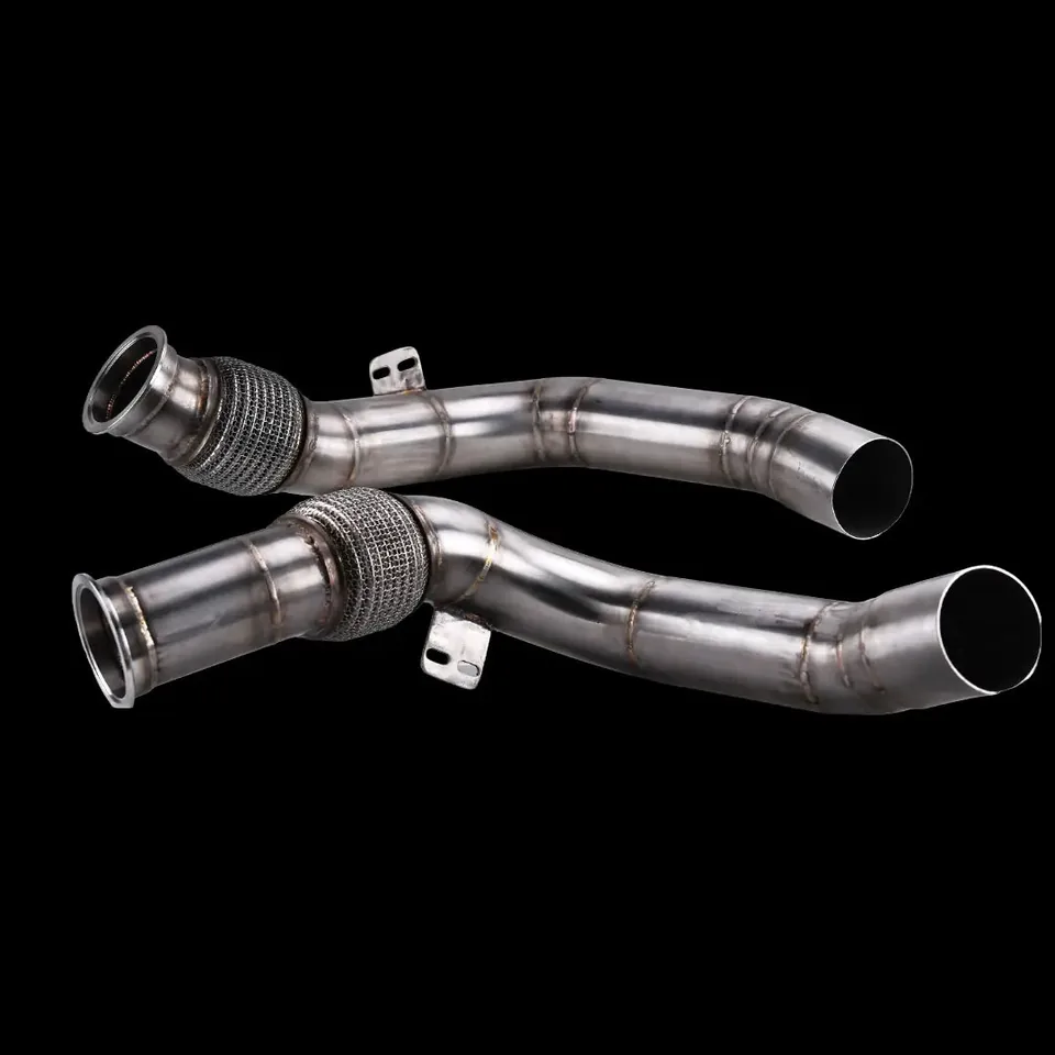 BMW X5 M Competition (F95M) - S63 4.4L V8 Twin-Turbo Catless Downpipes, imagine produs