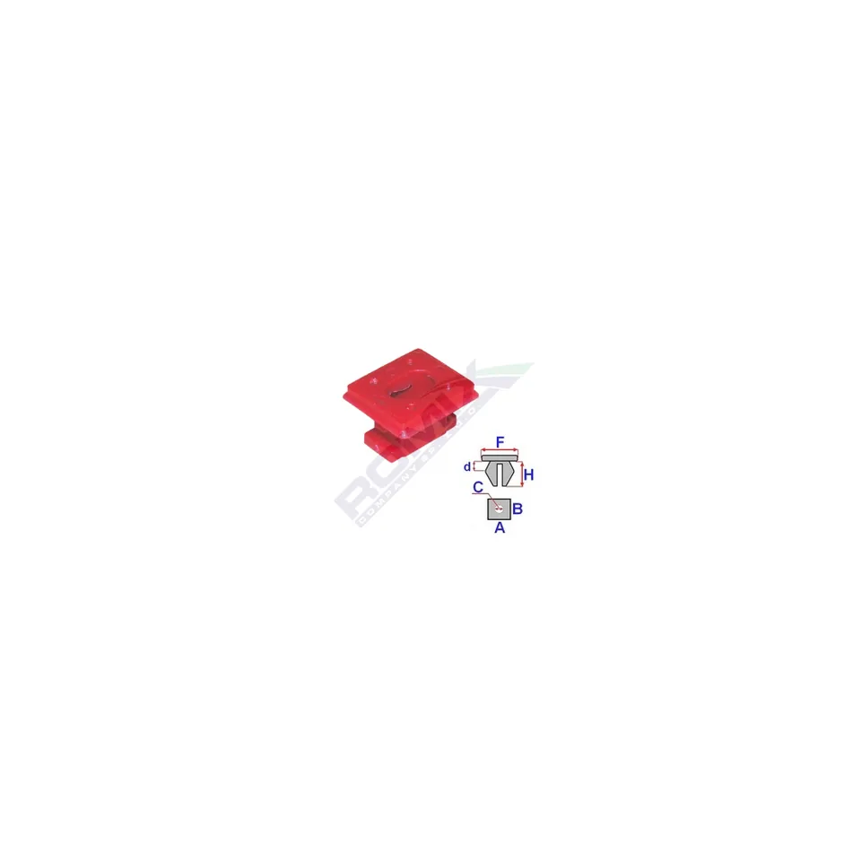 Clips Fixare Elemente Interior Pentru Bmw Rosu Set 10 Buc, imagine produs