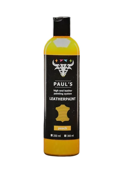 Vopsea piele pigment piersica Peach Paul's Leather Paint, imagine produs