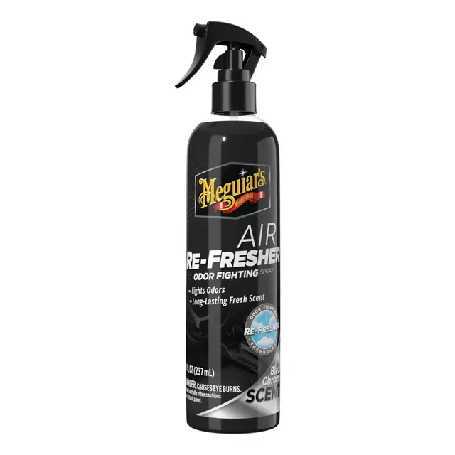 Odorizant Auto Meguiar's Air Re-Fresher Odor Fighting Spray - Black Chrome Scent, 237ml, imagine produs