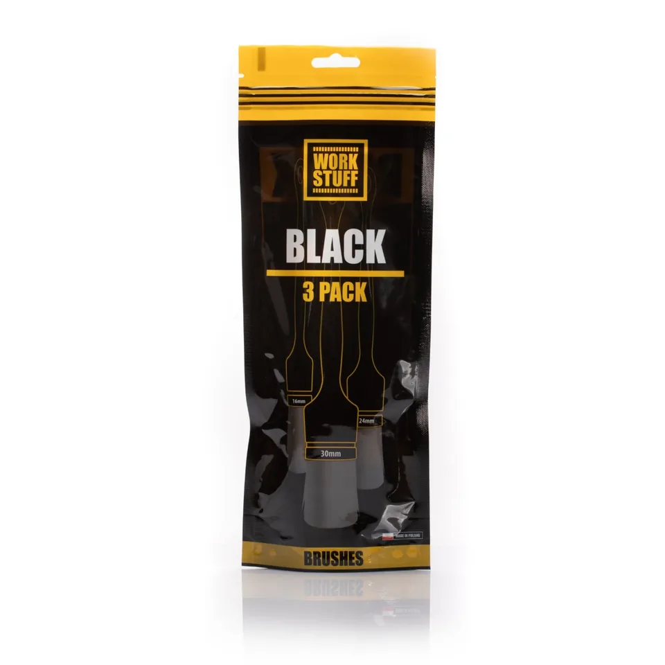 Set pensule detailing Work Stuff DETAILING BRUSH Black 3 PACK, imagine produs