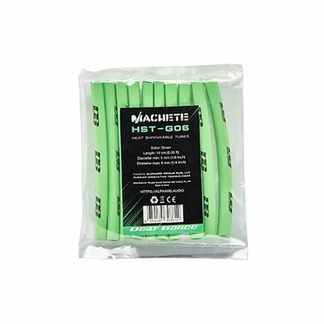 Tub termocontractabil Deaf Bonce Machete HST-G06, Verde, 6mm, imagine produs