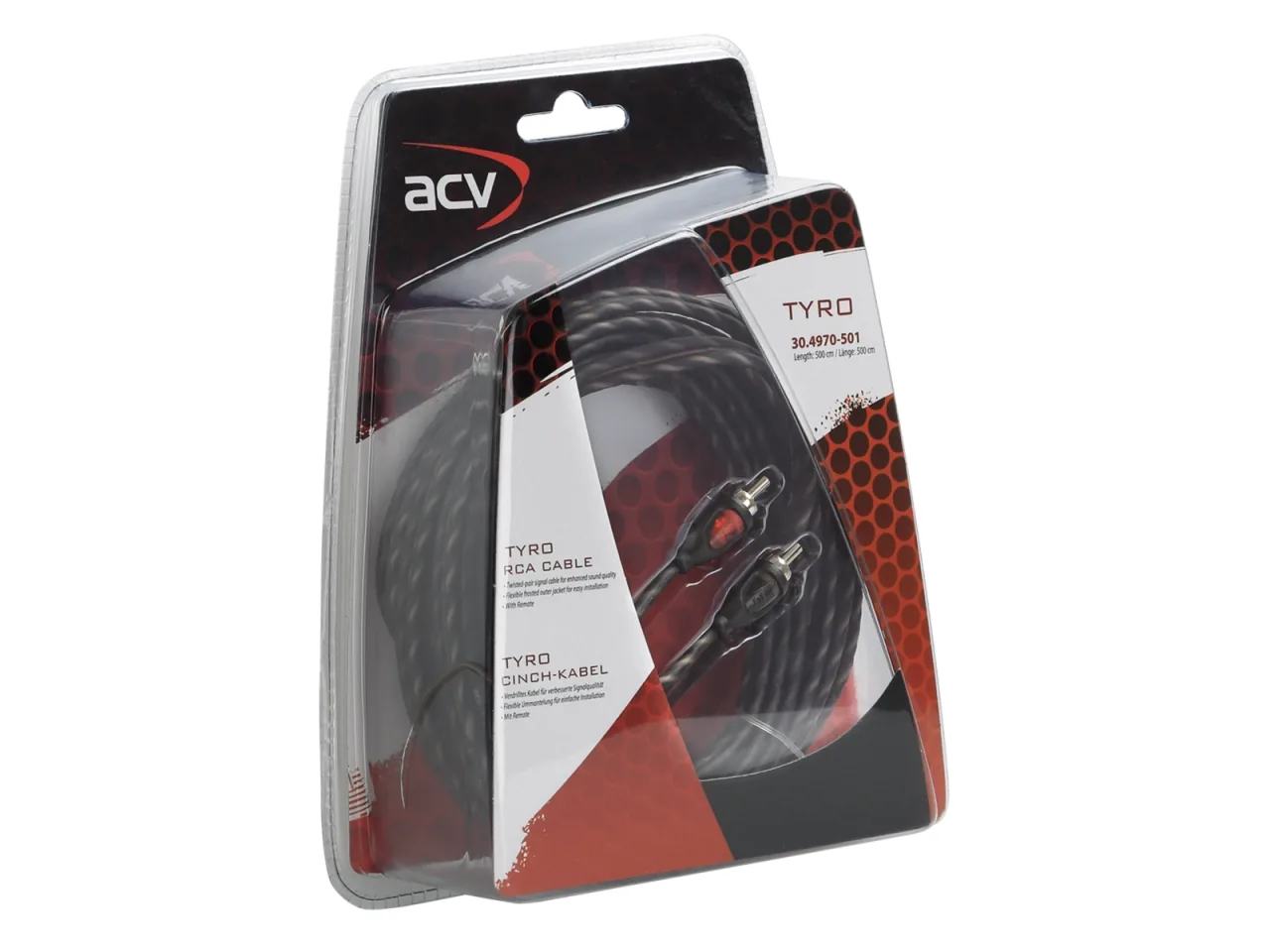 Cablu RCA ACV 30.4970-501 Economy Line, RCA + Remote, 5M, imagine produs