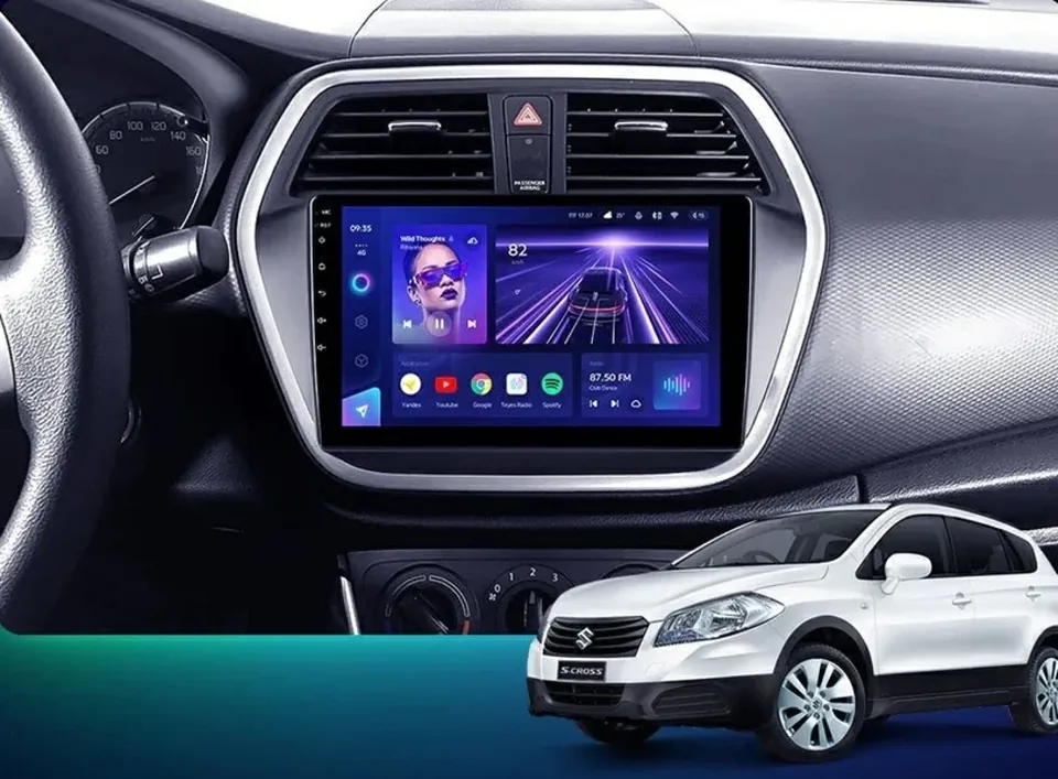 Navigatie Auto Teyes CC3 2K Suzuki SX4 2 2012-2016 4+32GB 9.5" QLED Octa-core 2Ghz Android 4G Bluetooth 5.1 DSP, imagine produs