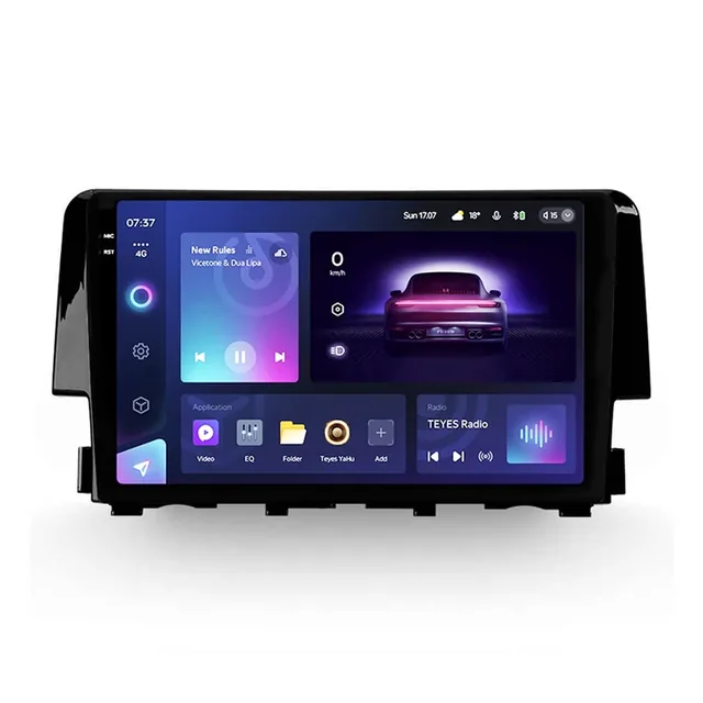 Navigatie Auto Teyes CC3 2K 360° Honda Civic 10 2015-2020 6+128GB 9.5" QLED Octa-core 2Ghz, Android 4G Bluetooth 5.1 DSP, imagine produs
