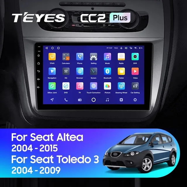 Navigatie Auto Teyes CC3L Seat Altea 5P 2004-2015 4+32GB 9" IPS Octa-core 1.6Ghz, Android 4G Bluetooth 5.1 DSP, imagine produs