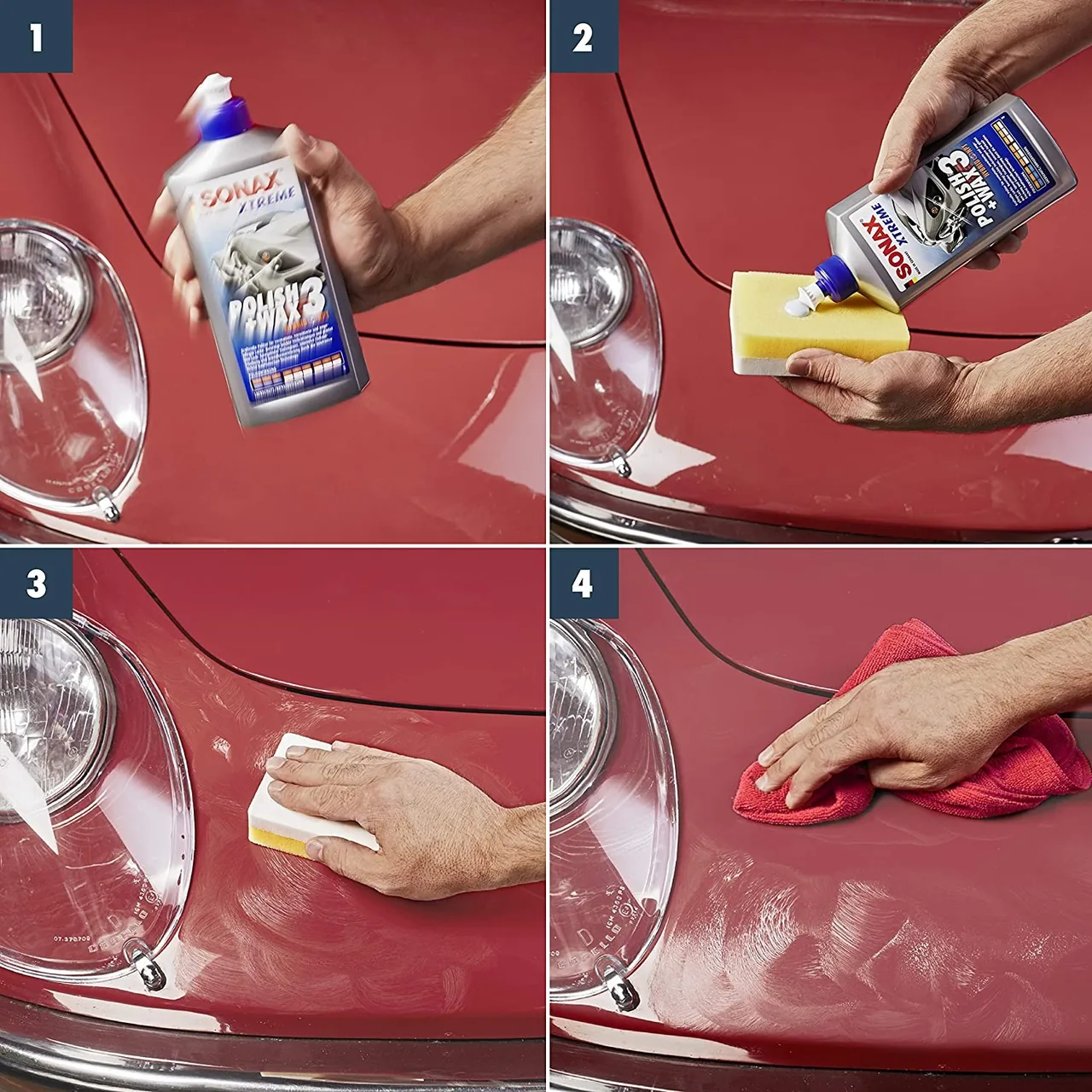 Polish auto cu ceara Sonax Xtreme Polish + Wax 3 Hybrid NPT 500ml, 202200, imagine produs