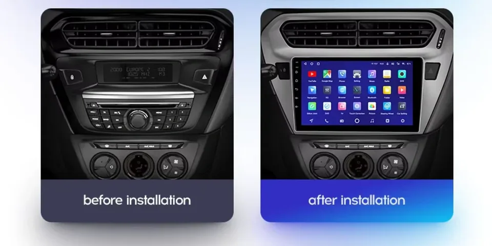 Navigatie Auto MOSS M2 Citroen C-Elysee 2012-2016 4+64GB 9" IPS Octa-core 1.6Ghz, Android 4G Bluetooth 5.1 DSP, imagine produs
