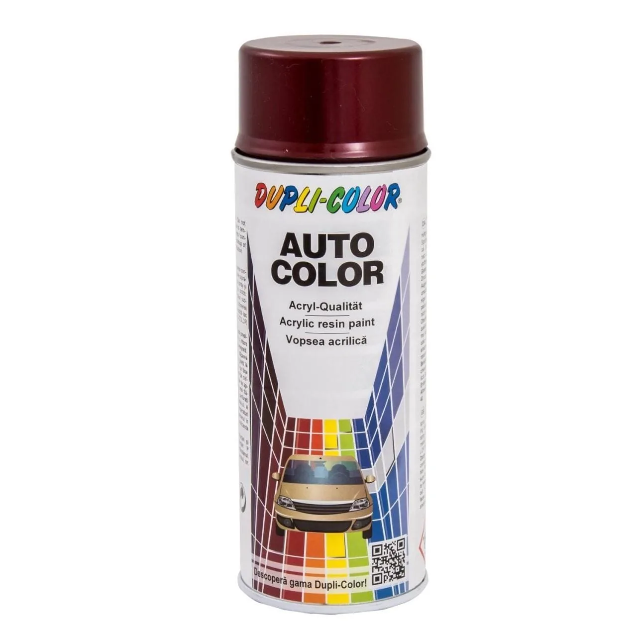 Vopsea Spray Auto Metalizata Dupli-Color Dacia Rosu Rubin, imagine produs