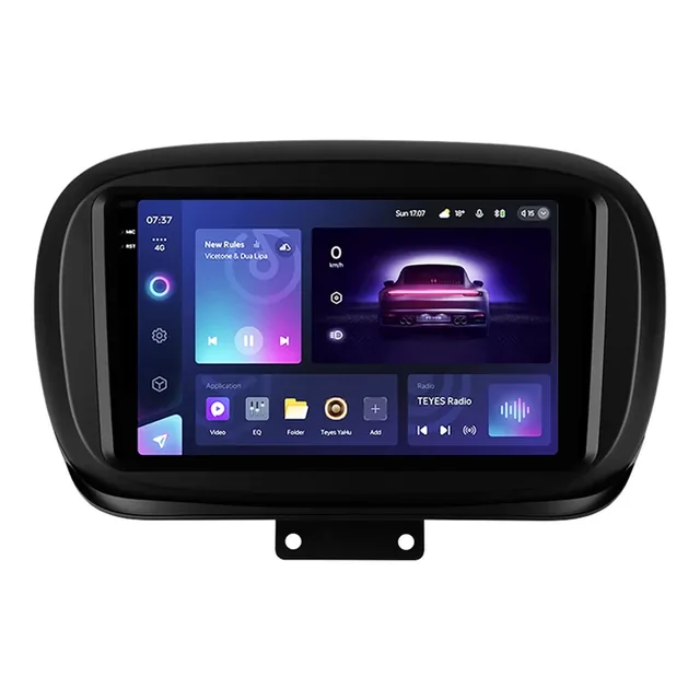 Navigatie Auto Teyes CC3 2K 360 Fiat 500X 2014-2018 6+128GB 9.5" QLED Octa-core 2Ghz Android 4G Bluetooth 5.1 DSP, imagine produs