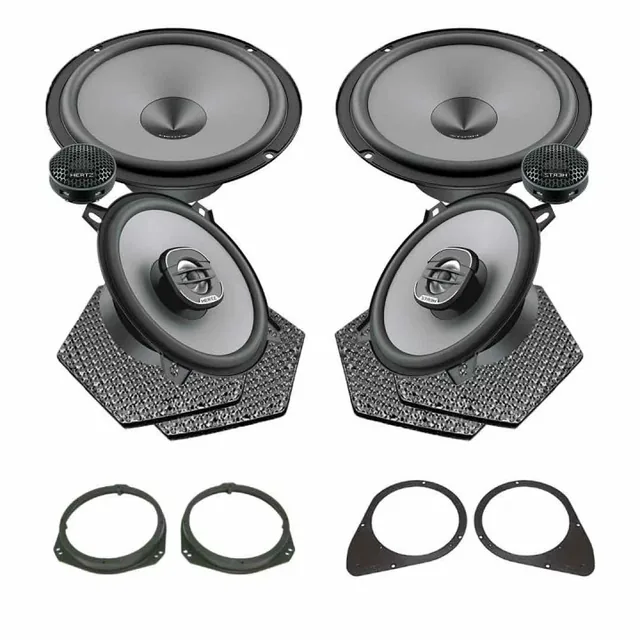 Pachet difuzoare auto Hertz Uno dedicat Fiat 500 2010-, RMS 75W, imagine produs