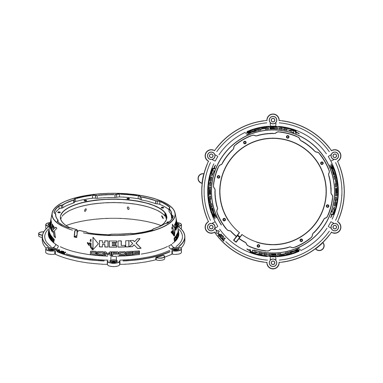 HELIX CFMK200 POR.6 (FDM) - Adaptoare FlexMount200 pentru difuzoare 200mm, imagine produs