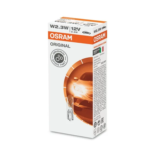 Bec 12V W2.3W Original Set 10 Buc Osram, imagine produs