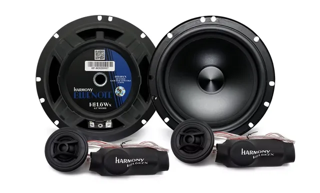 Difuzoare auto ESB Harmony HB1.6K2X, set sistem 2 căi, 165mm, 65W RMS, 4Ω, 4 difuzoare + accesorii, imagine produs