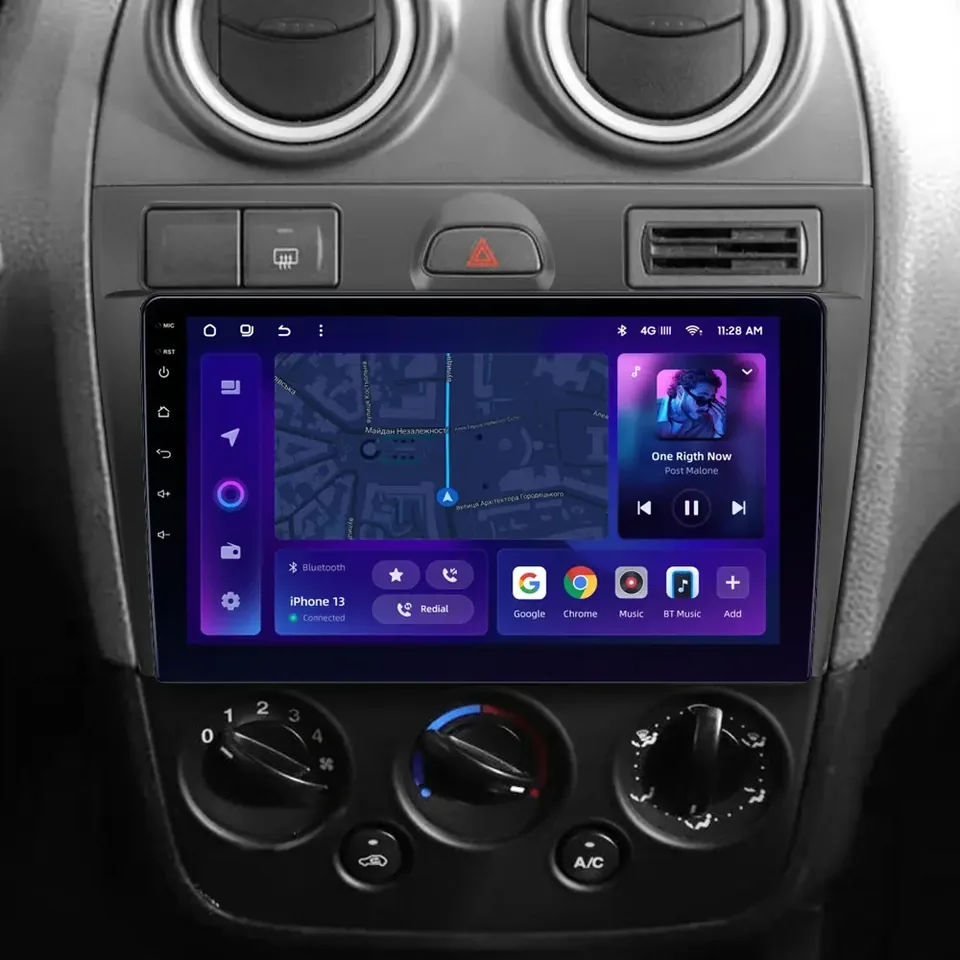 Navigatie Auto MOSS M3 Ford Fiesta 5 2002-2008 4+32GB 9" QLED Octa-core 2Ghz, Android 4G Bluetooth 5.1 DSP, imagine produs