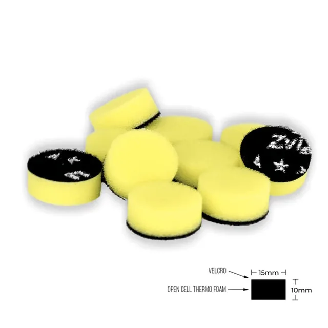 Set 10 bureti polish fini Zvizzer Thermo Mini Pad, Yellow 15/10 mm, imagine produs